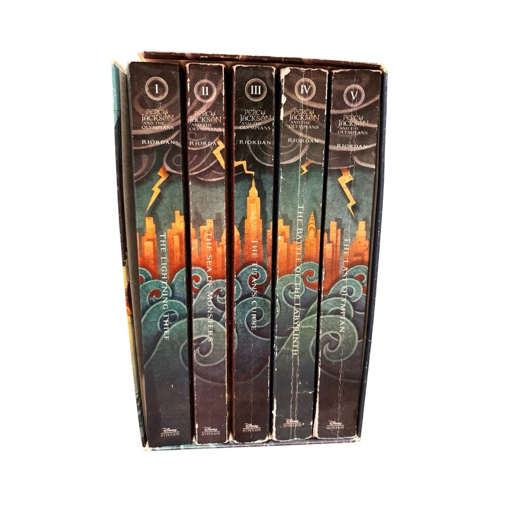 Percy Jackson and the Olympians complete series paperback box set Rick Riordan